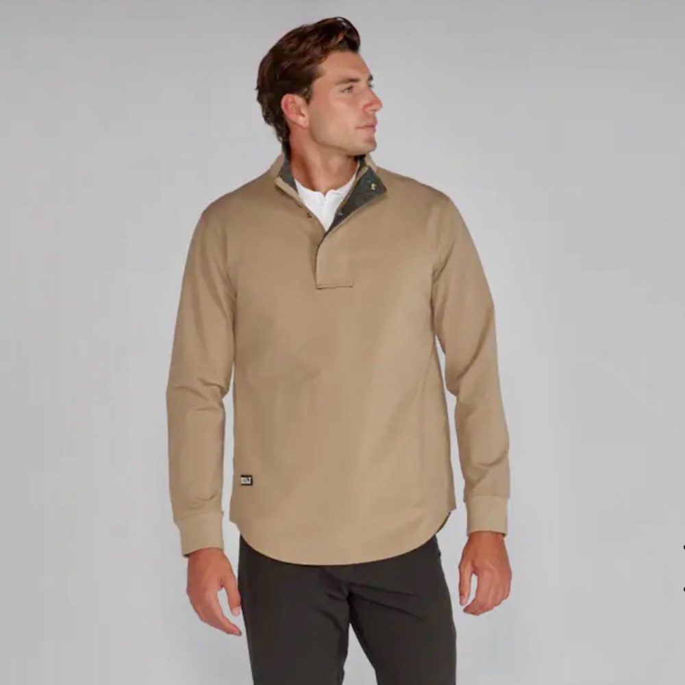 BYLT Men's Tan Quarter-Zip Pullover